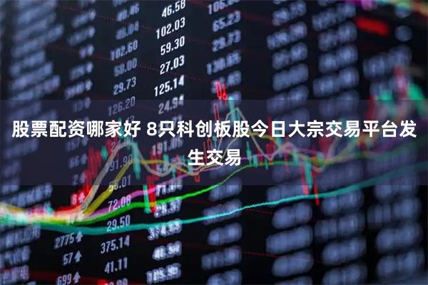 股票配资哪家好 8只科创板股今日大宗交易平台发生交易