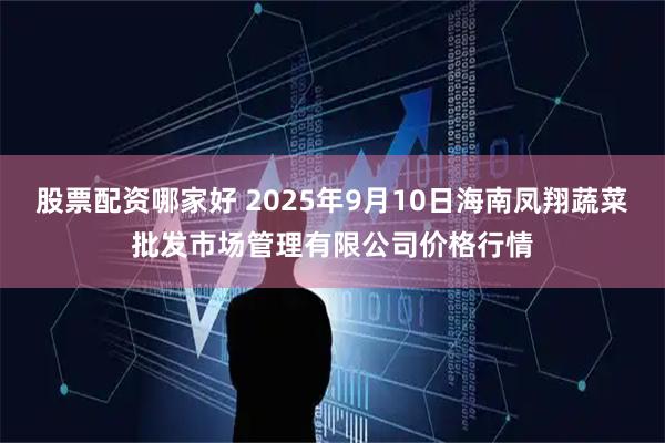 股票配资哪家好 2025年9月10日海南凤翔蔬菜批发市场管理有限公司价格行情
