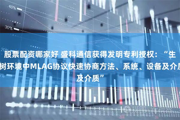 股票配资哪家好 盛科通信获得发明专利授权：“生成树环境中MLAG协议快速协商方法、系统、设备及介质”